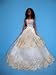 Elegant Ivory Barbie Wedding Gown with Lace
