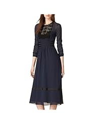 Spring Summer Chiffon/Cotton/Polyester  Dress