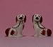 Staffordshire Dogs Set of 2 - Dollhouse Miniature Image