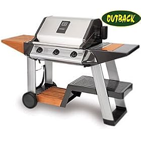 Outback Elite Diamond Three Burner Gas BBQ with Rotisserie