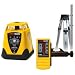 CST/berger 57-LMH-CUPK Electronic Self-Leveling Horizontal Single Beam Rotary Laser Level Complete Package with Tripod, Rod and All-in-One Carrying Case