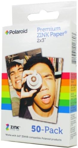 Polaroid 2x3 inch Premium ZINK Photo Paper (50 Sheets) - Compatible With Polaroid Snap, Z2300, SocialMatic Instant Cameras &amp; Zip Instant Printer