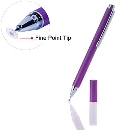 Superclub Stylus Rubber tip Clip for Capacitive Touchscreen Smartphone for iPhone iPad iPhone 6, 5S, Samsung Galaxy S5, S4, LG G3, HTC, Motolora, Sony, Nexus,Blackberry，Nokia and Kindle (Purple)