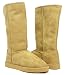 Furry Winter Boots Shearling Fleece Camel Women---Vegan Friendly! Image