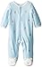 Little Me Baby Boys' Bear Schiffli Velour Footie