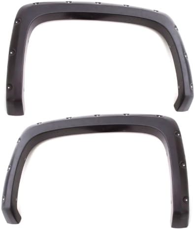 Lund RX113-2SB Elite Series Black Rivet Style Standard Fender Flare - 2 Piece