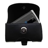 Horizontal Leather Case with Belt Clip/Loop for the Motorola W375