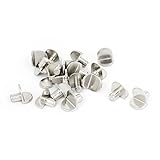 uxcell 棚受 サポート ピン 家具 継手 ガラス テーブル シェルフ シルバー トーン