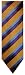 Men's David Donahue Neck Tie Yellow with Blue and Red Stripes