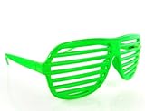 Shutter Shades / Novelty Fun Shades Neon GreenIMAGE