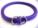 Hamilton 3/16 Inch x 14 Inch Round Braided Choke Nylon Dog Collar, Purple (825 PU)