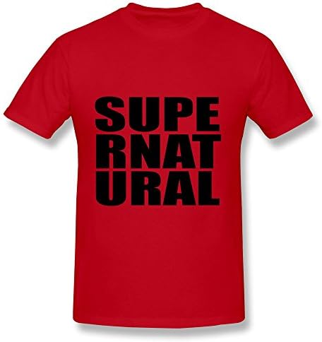 NASY Men's Letter Cotton Short Sleeve T Shirt M Red