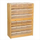 IMAGE OF Toy Organizer with Casters and Optional Stacking Kit Finish: Sanded / Unfinished