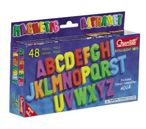 Childrens Toyshop  Toys : Upper Case Magnetic Letters By Quercetti Made in Italy