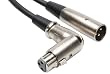 Hosa XFF-105 5 ft. Right-Angle XLR3F to XLR3M