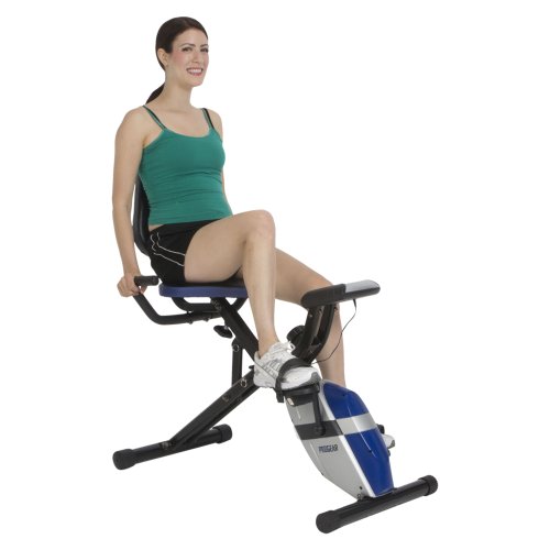 ProGear 190 Compact Recumbent Bike with Heart Pulse Sensors