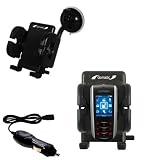 Cowon iAudio F2 Flexible Auto Windshield Holder with Car Charger - Uses Gomadic TipExchange