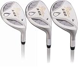 2 EZ Womens Golf Club Hybrids 18-21-24 RH Graphite Lady Flex