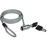 Intuitive Mind 6-Foot Kensington Compatible Universal Security Cable Lock With 2 Keys