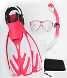 Body Glove Scuba Diving Snorkeling Gear Dive Mask Dry Snorkel Flippers Fins with Carry Mesh Bag, 41 KO2fPM2L. SL160 Body Glove Scuba Diving Snorkeling Gear Dive Mask Dry Snorkel Flippers Fins with Carry Mesh Bag,