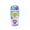 Steripod Clip-on Toothbrush Sanitizer (2 Pack Pink and Yellow)