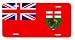 Manitoba Canada Flag Auto License Plate