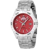 NCAA Ohio State Buckeyes Men's Round Dial Watch