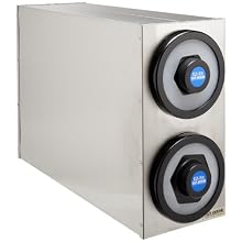San Jamar C2802 Ez-Fit Box System Cup Dispenser, 2 Sections