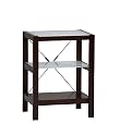 Logan Printer Stand with Glass Top - Espresso