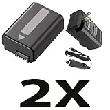 Sony NP-FW50 Equivalent Replacement Battery (Generic) + Replacement Charger ....