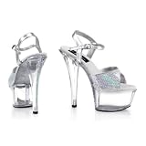*DAZZLE-610, 6 1/4" Spike Heel Shoe