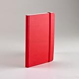 Ecoqua Dot Banded Journal Red 4X6 Inch