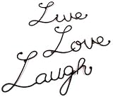 Metal Wall Words Live Love Laugh Sign Quote Home Decor Sculpture