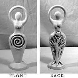 Spiral Goddess Statue