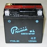 Scooter Battery, 12V TX5L-BS, for Kymco People 50 and Genuine Rattler 110