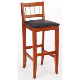 Home Styles Manhattan Oak Pub Stool with Copper Accents by HOME STYLES