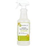 Natural Bug Killer & Indoor Home Pest Control Spray | Works Fast! Kill & Repel Ant, Fly, Flea, Moth, Roach, Mite, Spider, Fruit Fly (& More) Adults & Eggs | 32oz Cedar + Lemongrass Scent