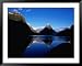 Fiordland and Mountains, Milford Sound, New Zealand Styles Framed Art Poster Print by Chris Mellor, 49x39