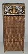 20" Iron & Rattan Decorative Pineapple Umbrella / Cane Stand