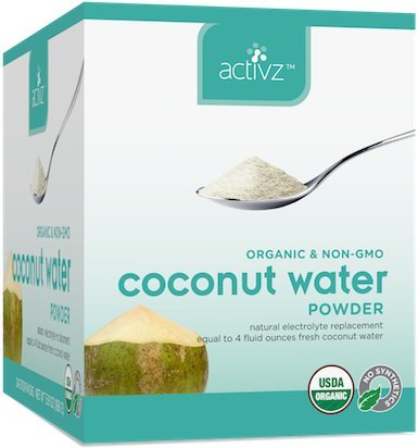 Activz - Organic Coconut Water Whole Food Powder 24 stick packs