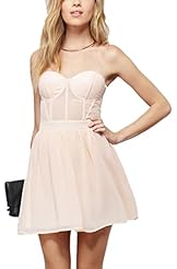 A-line Chiffon Lace Cocktail Short Evening Dress/Homecoming Dress/Prom Dress/Party Dress 
