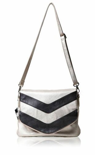 Epiphanie Charlotte Camera Bag - Metallic Chevron On Sale