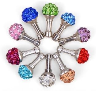 Parity Mall 10X Fashion Sparkling CZ Diamond Dustproof Plug Earphone Stopple Decor Ornament Bling Anti Dust 3.5MM Earphone Jack Plug Stopper For Iphone 3 3G 3Gs 4 4Gs 4S/Samsung Galaxy Tab 10.1 P7500 P5110 /Samsung Galaxy Note 10.1/ Samsung Galaxy Tab 7.0 P3110 P6100 P1000/10.1 Supertab, Epad,Apad, Samsung Galaxy S2 I9100 I9220 S3 I9300