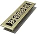 Decor Grates SPH212 2-Inch by 12-Inch Scroll Floor Register, Polished Brass Finish