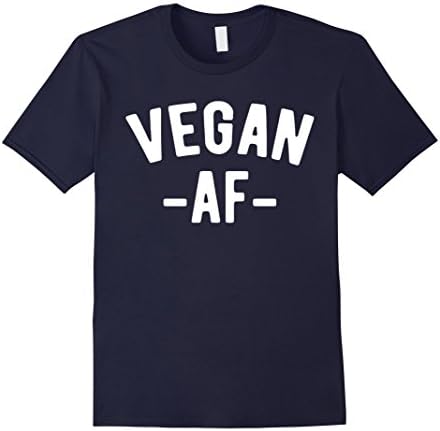 Men's Vegan AF - Funny Vegan T shirt 2XL Navy