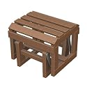 Adirondack Glider Ottoman Finish: Dark Teak