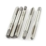 uxcell ハンドタップ　ハンドタップ　5x5mm　グレー　HSS素材　6mmのフルート直径　ハンドタップ　5枚入り