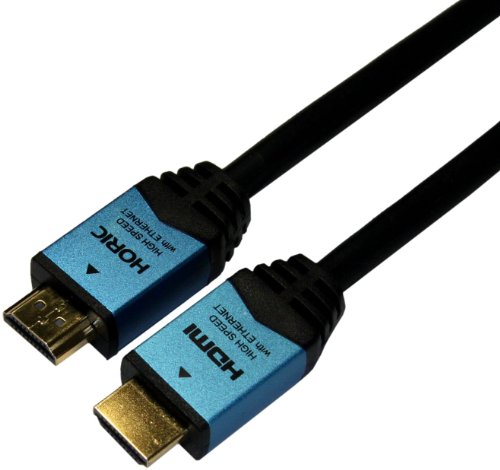 HORIC ハイスピードHDMIケーブル 1.5m イーサネット 3D 4KX2K解像度 フルHD 対応 金メッキ端子 HDM15-893BL