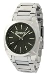 Bench gents black dial, stainless steel bracelet watch