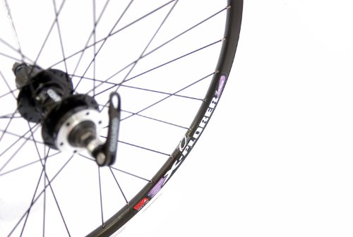 REAR WHEEL DBL WALL MTB QR 8/9 SPEED DISC/V BLK